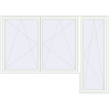 Prețuri Uși de balcon 3100x2260 mm BALCONY DOOR REHAU EURO 60 RAL 9016 Traffic white two-sided