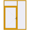 Prețuri Uși de intrare 1800x2340 mm DOOR ALU STANDARD 72 RAL 1004 Golden yellow two-sided