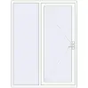 Prețuri Uși de intrare 1600x2100 mm ENERGY-SAVING REHAU SYNEGO RAL 9016 Traffic white two-sided