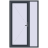 Prețuri Uși de intrare 1300x2100 mm ENERGY-SAVING REHAU SYNEGO ANTHRACITE_GREY_STRUKTURAL two-sided