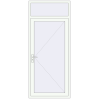 Prețuri Uși de intrare 1020x2400 mm REHAU EURO 60 RAL 9016 Traffic white two-sided