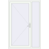 Prețuri Uși de intrare 1400x2100 mm DOOR ALU STANDARD 72 RAL 9016 Traffic white two-sided