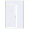 Prețuri Uși de intrare 1630x2380 mm REHAU EURO 60 RAL 9016 Traffic white two-sided