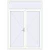 Prețuri Uși de intrare 1750x2500 mm DOOR ALU STANDARD 72 RAL 9016 Traffic white two-sided
