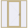 Prețuri Uși de intrare 2000x2100 mm DOOR ALU STANDARD 72 RAL 1000 Green beige two-sided