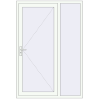 Prețuri Uși de intrare 1400x2050 mm ENERGY-SAVING REHAU SYNEGO RAL 9016 Traffic white two-sided