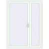 Prețuri Uși de intrare 1600x2180 mm DOOR ALU STANDARD 72 RAL 9016 Traffic white two-sided