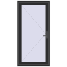 Prețuri Uși de intrare 1000x2000 mm OPTIMUM REHAU BRILLANT BLACK_STRUCTURAL two-sided