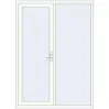 Prețuri Uși de intrare 1600x2200 mm REHAU EURO 60 RAL 9016 Traffic white two-sided