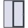 Prețuri Uși de intrare 1600x2100 mm ENERGY-SAVING REHAU SYNEGO ANTHRACITE_GREY_STRUKTURAL two-sided