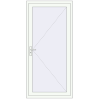 Prețuri Uși de intrare 980x2080 mm REHAU BRILLANT BUSINESS RAL 9016 Traffic white two-sided