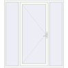 Prețuri Uși de intrare 2000x2270 mm REHAU EURO 60 RAL 9016 Traffic white two-sided