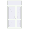 Prețuri Uși de interior 1180x2200 mm REHAU BASE 60 (Z74) RAL 9016 Traffic white two-sided