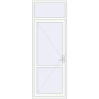 Prețuri Uși de interior 950x2660 mm REHAU BASE 60 (Z74) RAL 9016 Traffic white two-sided