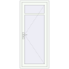 Prețuri Uși de interior 850x2000 mm ALU LIGHT A (T94) RAL 9016 Traffic white two-sided