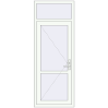Prețuri Uși de interior 800x2100 mm REHAU BASE 60 (Z74) RAL 9016 Traffic white two-sided