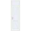 Prețuri Uși de interior 700x2390 mm REHAU BASE 60 TERRACE (Т94) RAL 9016 Traffic white two-sided