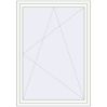 Prețuri Ferestre 1200x1700 mm REHAU BRILLANT DESIGN RAL 9016 Traffic white two-sided