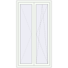 Prețuri Ferestre 960x1830 mm REHAU BRILLANT DESIGN RAL 9016 Traffic white two-sided