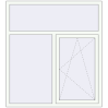 Prețuri Ferestre 1400x1550 mm BASE REHAU EURO 60 RAL 9016 Traffic white two-sided