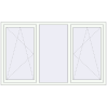 Prețuri Ferestre 2000x1200 mm REHAU BRILLANT DESIGN RAL 9016 Traffic white two-sided