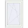 Prețuri Ferestre 640x990 mm BASE REHAU EURO 60 RAL 9016 Traffic white two-sided