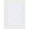 Prețuri Ferestre 800x1100 mm BASE REHAU EURO 60 RAL 9016 Traffic white two-sided