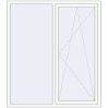 Prețuri Ferestre 1600x1750 mm OPTIMUM REHAU EURO 70 RAL 9016 Traffic white two-sided