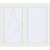 Prețuri Ferestre 1500x1300 mm OPTIMUM REHAU EURO 70 RAL 9016 Traffic white two-sided