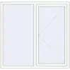 Prețuri Ferestre 1560x1500 mm BASE REHAU EURO 60 RAL 9016 Traffic white two-sided