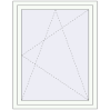 Prețuri Ferestre 1000x1300 mm ENERGY-SAVING REHAU SYNEGO MD RAL 9016 Traffic white two-sided