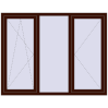 Prețuri Ferestre 1800x1400 mm OPTIMUM REHAU EURO 70 BLACK_CHERRY two-sided