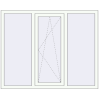 Prețuri Ferestre 1550x1250 mm REHAU BRILLANT DESIGN RAL 9016 Traffic white two-sided