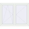 Prețuri Ferestre 1450x1150 mm REHAU ARTEVO RAL 9016 Traffic white two-sided