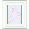Prețuri Ferestre 500x550 mm REHAU BRILLANT DESIGN RAL 9016 Traffic white two-sided
