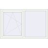 Prețuri Ferestre 1600x1000 mm REHAU ARTEVO RAL 9016 Traffic white two-sided