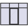 Prețuri Ferestre 1900x1550 mm OPTIMUM REHAU EURO 70 ANTHRACITE_GREY_GLATT two-sided
