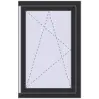 Prețuri Ferestre 640x990 mm BASE REHAU EURO 60 ANTHRACITE_GREY_GLATT two-sided
