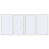 Prețuri Ferestre 3400x1500 mm BASE REHAU EURO 60 RAL 9016 Traffic white two-sided
