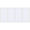Prețuri Ferestre 3000x1500 mm ALU STANDARD 72 RAL 9016 Traffic white two-sided