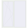 Prețuri Ferestre 2000x2250 mm ENERGY-SAVING REHAU SYNEGO MD RAL 9016 Traffic white two-sided
