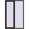 Prețuri Ferestre 1350x2050 mm REHAU BRILLANT DESIGN BLACK_BROWN two-sided