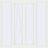 Prețuri Ferestre 1800x1800 mm BASE REHAU EURO 60 RAL 9016 Traffic white two-sided