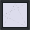Prețuri Ferestre 1100x1100 mm OPTIMUM REHAU EURO 70 BLACK_COOL_110L-2 two-sided