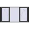 Prețuri Ferestre 2000x1100 mm REHAU ARTEVO BLACK_STRUCTURAL two-sided