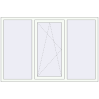 Prețuri Ferestre 1800x1200 mm BASE REHAU EURO 60 RAL 9016 Traffic white two-sided