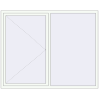 Prețuri Ferestre 2000x1600 mm OPTIMUM REHAU EURO 70 RAL 9016 Traffic white two-sided