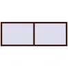 Prețuri Ferestre 2200x800 mm BASE REHAU EURO 60 BLACK_CHERRY two-sided