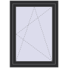 Prețuri Ferestre 800x1100 mm OPTIMUM REHAU EURO 70 ANTHRACITE_GREY_GLATT two-sided