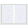 Prețuri Ferestre 2000x1500 mm REHAU BRILLANT DESIGN RAL 9016 Traffic white two-sided